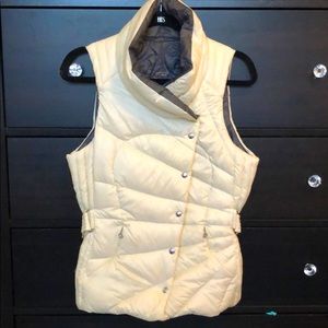 Lululemon Ivory Reversible Belted Down Vest Size M